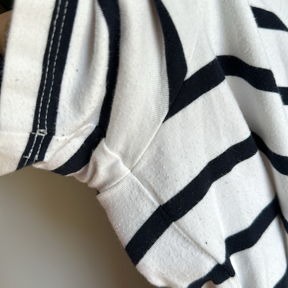 Banana Republic size SP white navy stripe with pocket dress - Picture 8 of 9